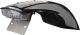 KEDO Rear Fender, black incl. translucent LED-taillight ('E'-approved) and license plate bracket