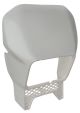 Replica Headlamp Fairing WITHOUT Decals, white, shape similar to OEM