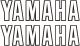 Tank Emblem / Logo / Lettering, white/black, 1 pair, see item 29556 for complete tank decal, dimensions 125x33mm
