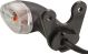 Indicator Bracket for YAMAHA Indicators, fits together with our number plate bracket item 31081, aluminium black plastic coated, 1 pair