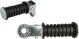Passenger Footpeg, XT-Style, 1 Pair, Complete (RH/LH), approx. 80mm