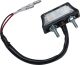 LED License Plate Light 'D-Track', e-approved, 47x20x14mm, M4-bolts with approx. 24mm stud distance, 15mm length, loom length approx. 190mm