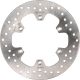 Brembo Oro Brake Disc, front left, cast stainless steel, 5mm thick, rigid, diameter 267mm (Vehicle Type Approval for 3TB 90-95)