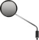 Left Hand Mirror International Version (EU/US), chrome plated, diameter of mirror 106mm, mirror arm approx. 240mm, e-approved (OEM)