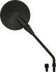 Enduro-Mirror, Black, 1 Piece, 10mm RH-Thread + Adapter 10mm LH, Diameter approx. 108mm