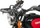 Front Luggage Rack, black stainless steel, with brackets and mounting material, luggage area 23x15cm, mounting only with accessory headlight brakets