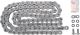 RK XW-Ring Chain Type 520XRE silver, 106 links, OPEN type with rivet chain joint, matching clip chain joint see item 91184