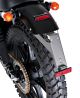 D-Track License Plate Bracket, Aluminium, SILVER, incl. LED-Taillight + Reflector