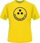 T-Shirt 'Ich sch*** auf 12V', Size M, colour yellow with black print, 100% cotton (approx. 160g/m2)
