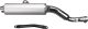 MARVING 'AMACAL' Silencer, chrome plated, with aluminium cover, inner diam. 452mm, incl. frame strut (EC Vehicle Type Approval)