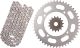 XW-Ring Chain Kit 15T front/47T rear, 110 links, open type RK520XRE, fine geared shaft, incl. clip- and rivet chain joint
