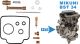 KEDO Carburettor Rebuild-Kit fits Mikuni BST-34 carburetor (Main Jet #165, Pilot Jet #45, Mounting Instructions see Downloads)
