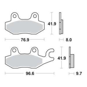 TRW-LUCAS Brake Pads, Rear (Vehicle Type Approval)