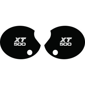 Side Cover Sticker Set 'XT 500', 1 pair, right+left, lettering based on the US version of the TT from 1980