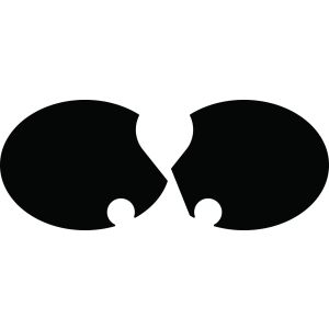 Side Cover Decal Set, Black,  without Print