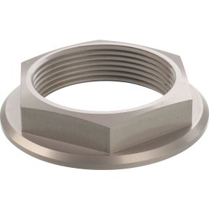Nut for Top Yoke, incl. flange (this eliminates the need for the original washer), high-strength aluminum, spanner width 41mm
