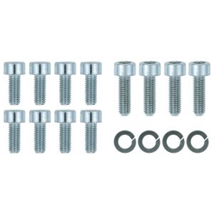 Carburettor Screw Set, high-quality galvanised 8.8 hexagon head screws for float chambers and throttle slide covers (with washers)