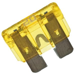 Fuse, Blade Type Midi (Car Standard), yellow (20A), dimensions approx. 19x19mm