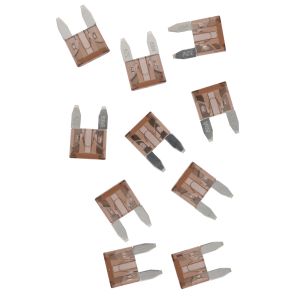 7.5A Mini Blade Type Fuse, brown, dim. approx. 16x11mm, pack of 10