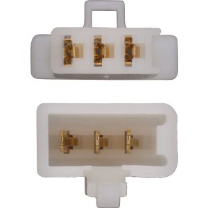 3-Pin Connector Housing with Snap-In Nose incl. 2x3 Connectors Type 110