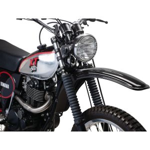 Replica Front Fender, Black (with standard mounting holes)