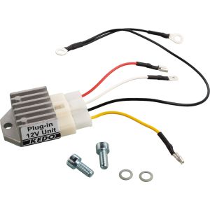 KEDO PlugIn Regulator/Rectifier for 12V Conversion (easy to mount, requires no modification of wiring loom, replaces OEM regulator and rectifier)