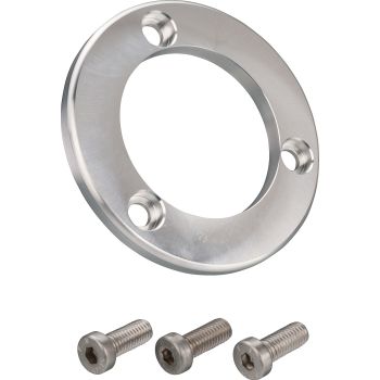 Aluminium Brake Disc Flange Cover, anodised incl. stainless steel bolts (front wheel hub on the right, replaces original plastic cover 1L9-25847-00)