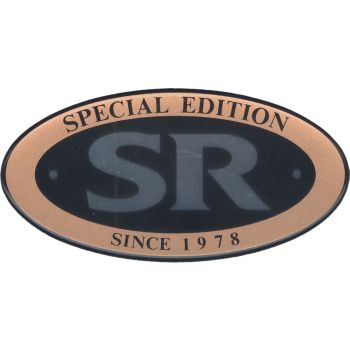 Emblem 'SR Special Edition since 1978' gold/chrome/black, 1 Piece