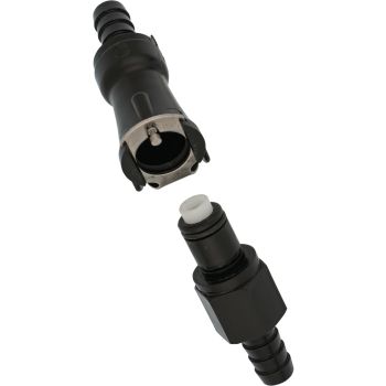 Quick-Connect Fuel Line Fittings, fits 8mm Fuel Line, seals on both sides, inner diameter 5mm, clamps not included!