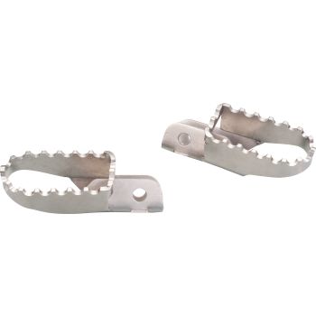 KEDO HD Stainless Steel Footpegs (left & right, 1 pair), for 8mm Bolt, stepping surface approx. 32x68mm
