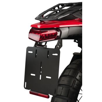 KEDO T7 License Plate Bracket 'Tidy Tail', adjustable licence plate angle, short sporty rear end, incl. e-approved  license plate light, version 2025