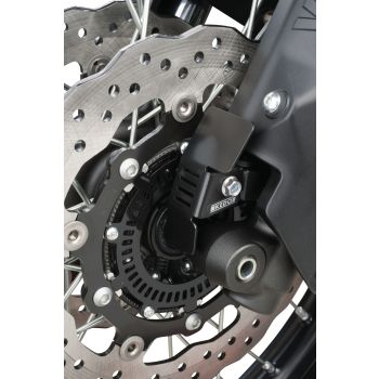 KEDO T7 ABS Sensor Front Protective Cover, stainless steel, black coated, is mounted together with the original cover