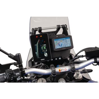 Rallye-Cockpit Plate, speedo offset to the left, universal mounting option for smartphone, GPS, etc. (requires stabiliser item no. 31113-WR)