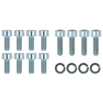 Carburettor Screw Set, high-quality galvanised 8.8 hexagon head screws for float chambers and throttle slide covers (with washers)