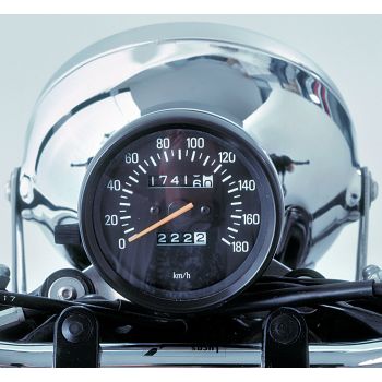 KEDO Classic-Speedometer Bracket for OEM Instrument, aluminium, incl. mounting material. Reloaction of main switch necessary, see item 41289/41210-01