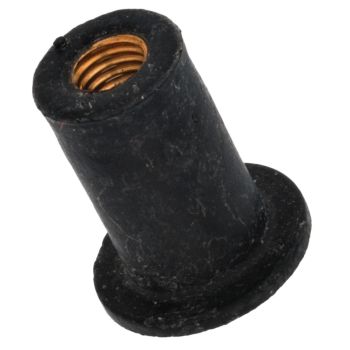 Rubber Nut/Well Nut M5, Ø10mm, approx. 0.5-5.5mm material thickness, suitable for fairings and screens
