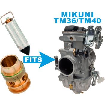 Float Valve incl. Seat for TM Carburettor, size 3,3, standard in TM36, needs O-ring 29154)