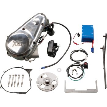 E-Starter Kit 'XSTART' Basic Set, complete with 12V-battery, incl. detailed illustrated instructions