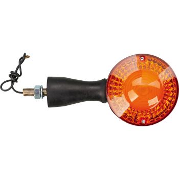 Replica Indicator Front, thread length  28mm, glass outside  clear/inside matt,  incl. 12V/21W bulb BA15S (for 6V see item 41003),  e-approved