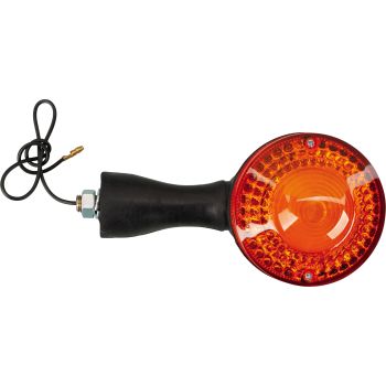 Replica Indicator Rear, thread length  13mm, glass outside   clear/inside matt, incl. 12V/21W bulb BA15S (for 6V  see item 41003),   e-approved