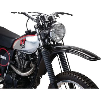 Replica Front Fender, Black (with standard mounting holes)