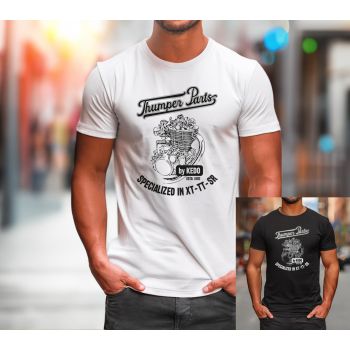 T-Shirt »Thumper Parts by KEDO« , Color white or black, Size M - XXL, regular fit, 100% cotton