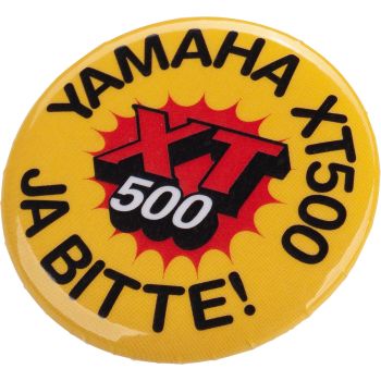 Button »XT500 JA BITTE«, diameter 38mm, 1 piece