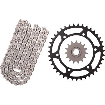 RX-Ring Chain Kit RK520XRE 15T front/39T rear, 110 Links, open type, incl. clip- and rivet chain joint