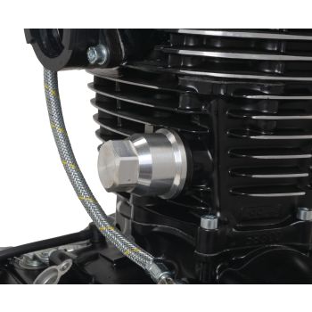 Aluminium Cap for Timing Chain Tensioner, anodized aluminium, incl. O-ring